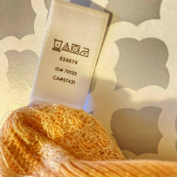 Loft Long Sleeves Size Small Top Knitted Shimmer Blush  Sweater Light weight - Picture 10 of 10